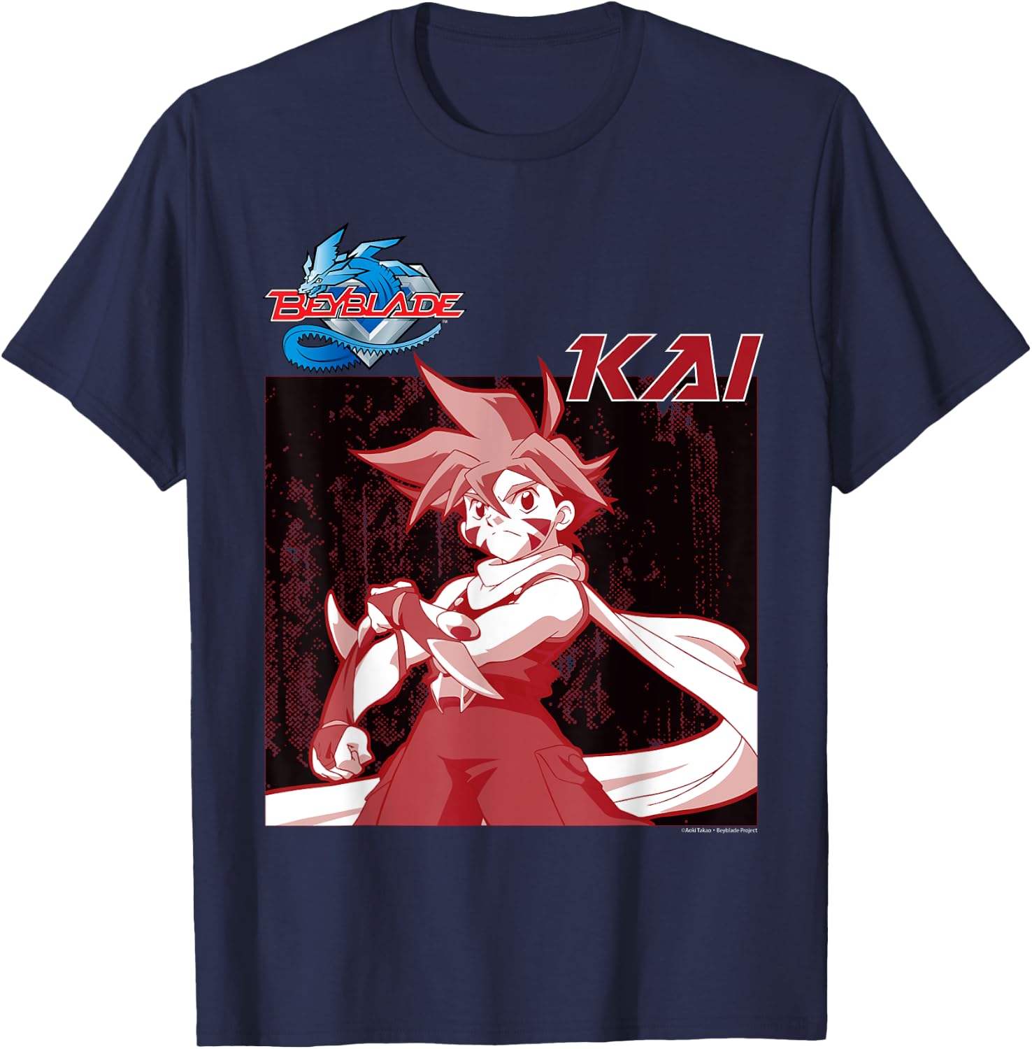 Beyblade Generation 1 Kai T-Shirt - T-Shirt | Navy