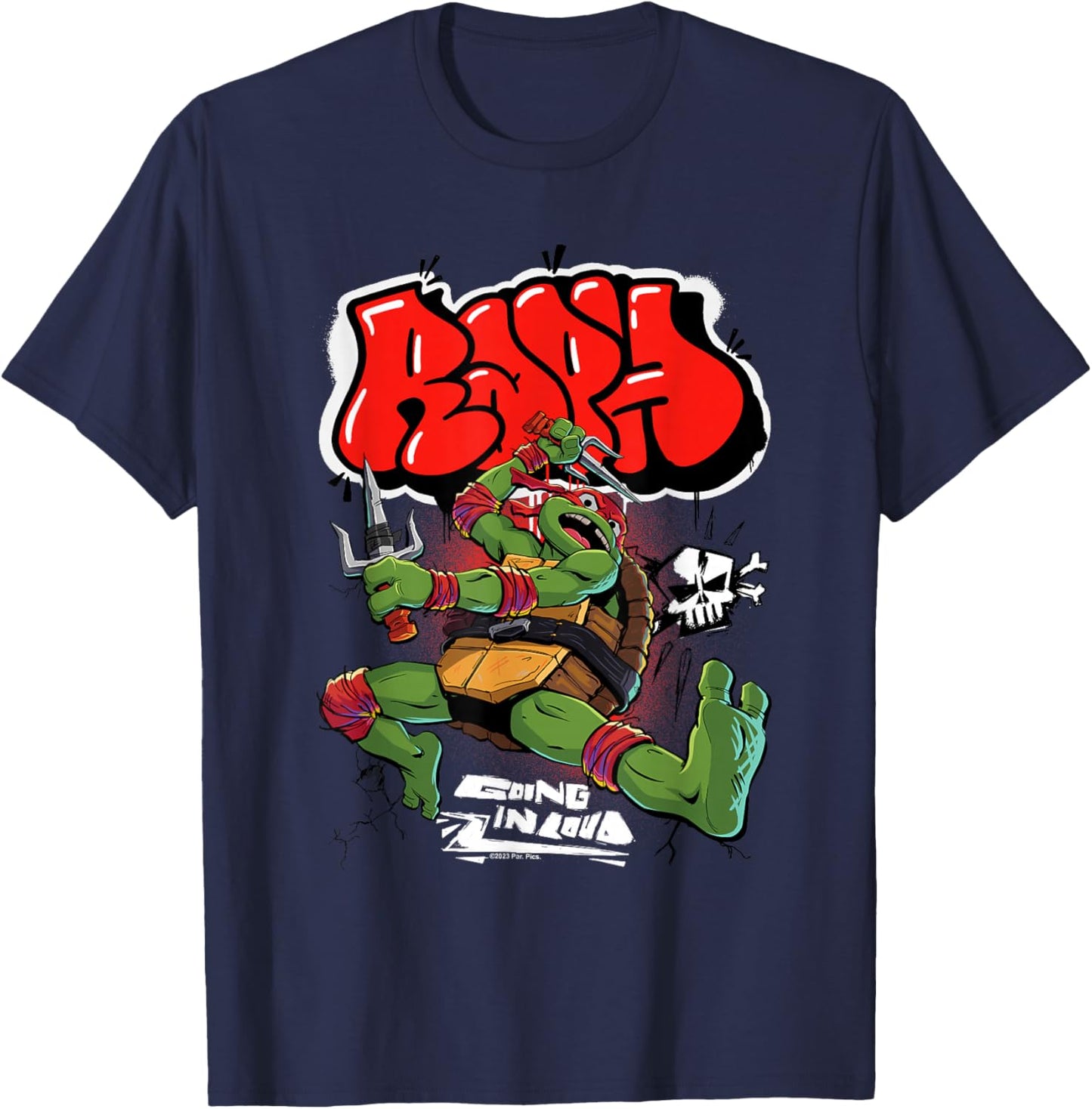 Teenage Mutant Ninja Turtles: Mutant Mayhem Raph Ninja T-Shirt - T-Shirt | Navy