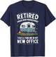 Retirement Retired Funny Camper Camp Camping , Small, Black T-Shirt - T-Shirt | Navy