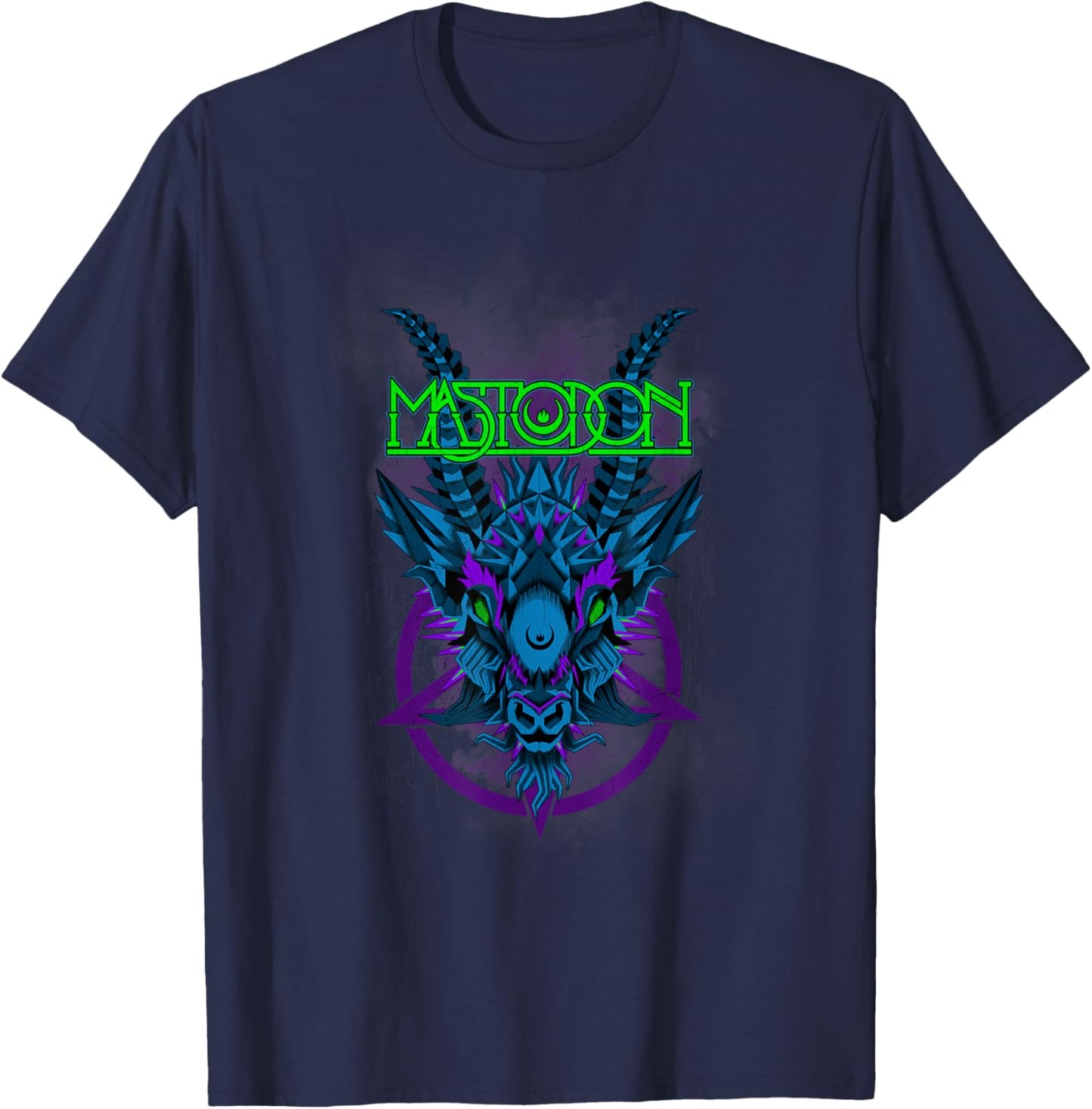 Mastodon Blue Geodemon T-Shirt - T-Shirt | Navy