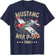 P-51D Mustang Vintage North American P-51D Fighter Warbirds T-Shirt - T-Shirt | Navy