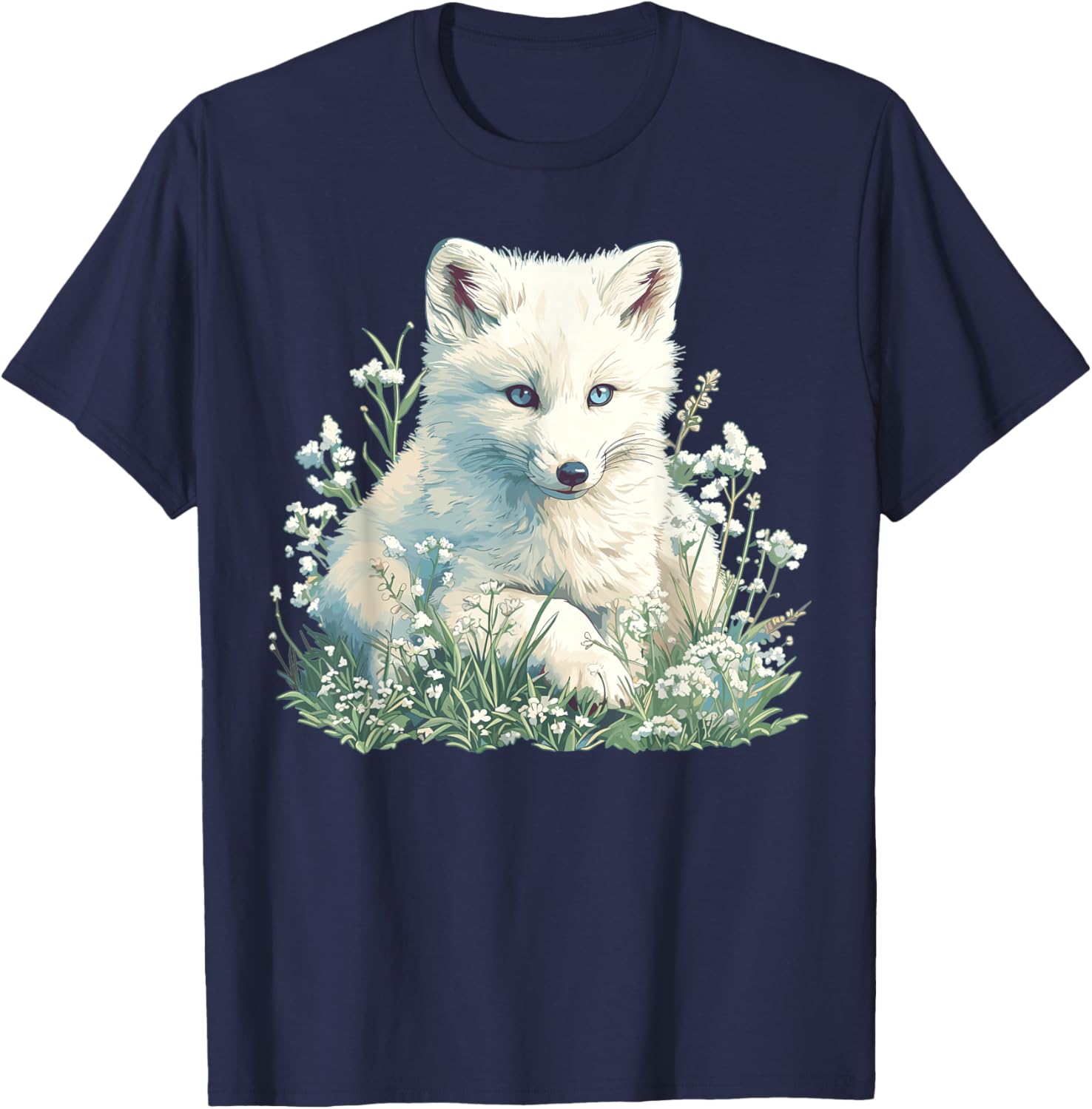 Arctic Foxes Lovers Arctic Fox T-Shirt - T-Shirt | Navy