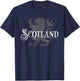 Flag of Scotland Lion Rampant Heraldry Scottish Pride Gift T-Shirt - T-Shirt | Navy