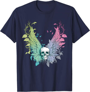 Goth Fairycore Aesthetic gothic fairy Aesthetic T-Shirt - T-Shirt | Navy