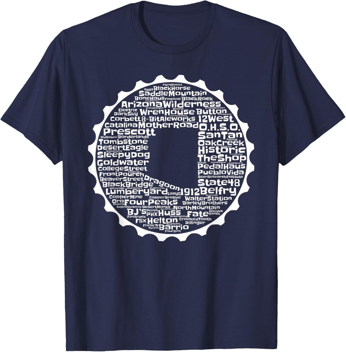 Drink Local Arizona Breweries T-Shirt - T-Shirt | Navy