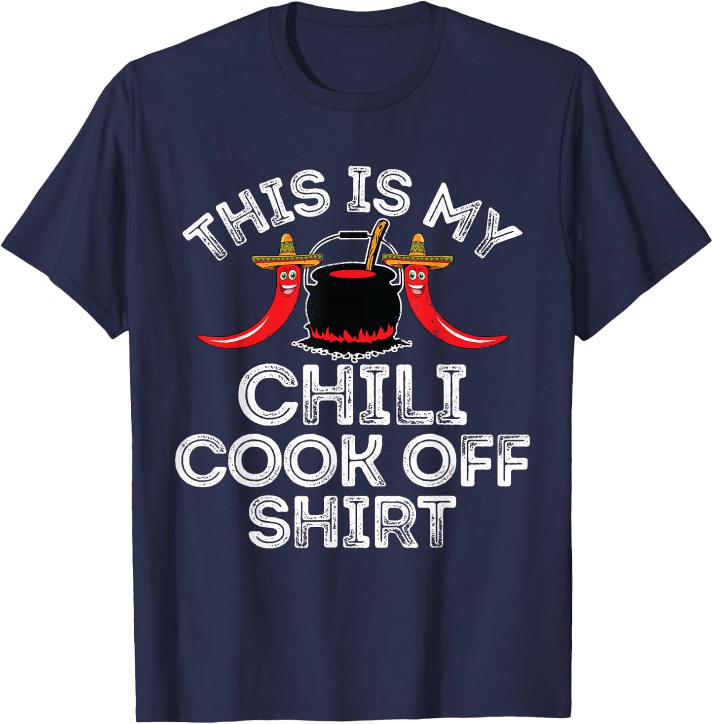 Funny Chili Cook Off Gift Women Kids T-Shirt - T-Shirt | Navy