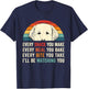 Retro Every snack you make Every meal you bake Yellow Lab T-Shirt - T-Shirt | Navy