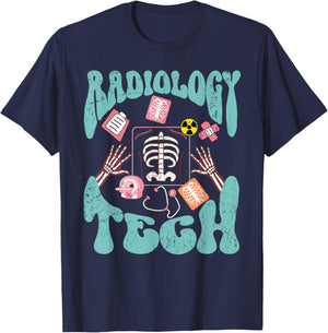 Radiology Tech Radiologic Technologist Xray Oncology Gifts T-Shirt - T-Shirt | Navy