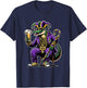 Beads & Bling Gangster Mardi Gras Gator Alligator Jester T-Shirt - T-Shirt | Navy