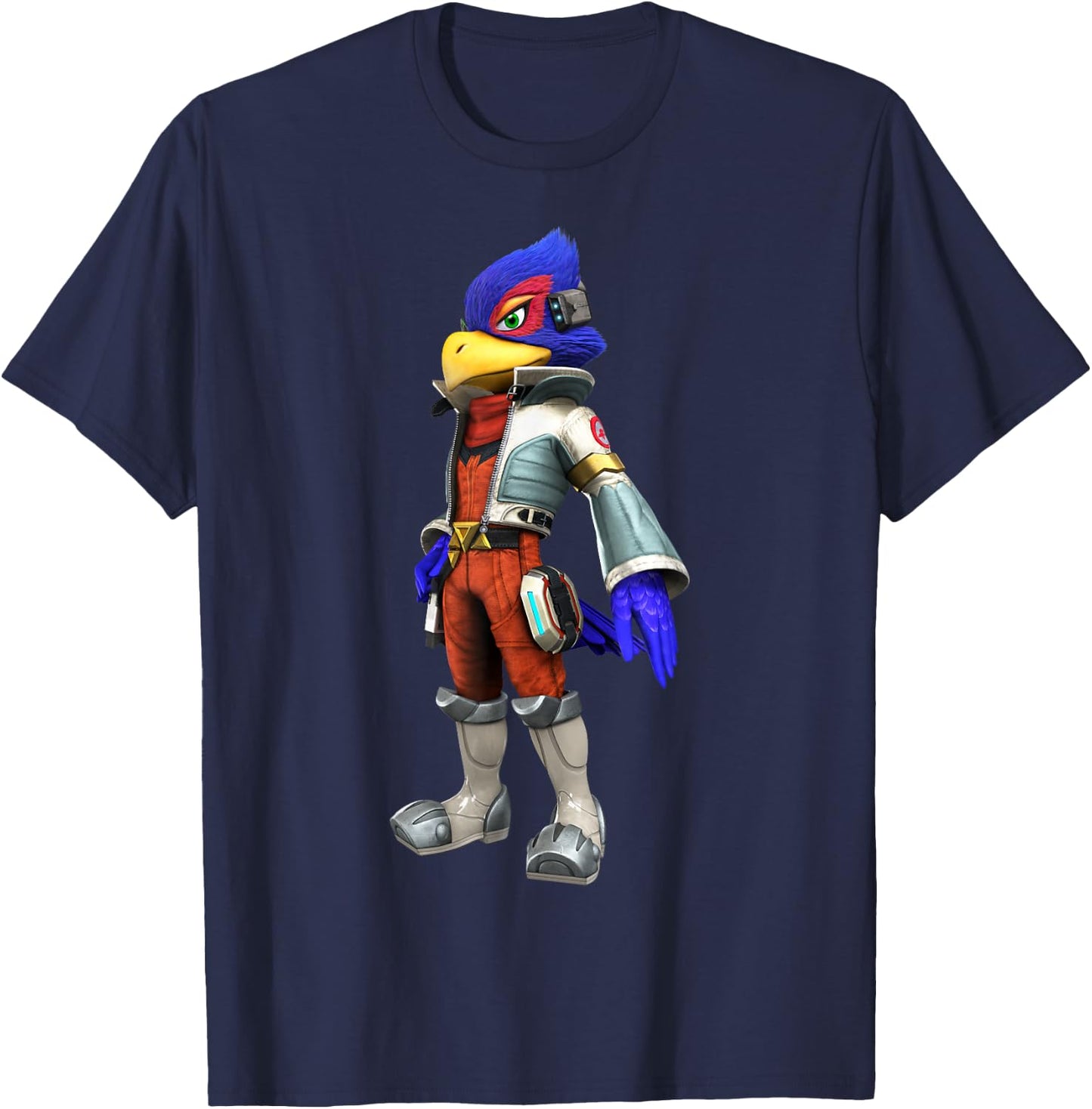 Star Fox Falco 3D Poster T-Shirt - T-Shirt | Navy