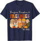 Pacifiers Pumpkins and Preemies Fall Nicu Nurse Halloween T-Shirt - T-Shirt | Navy