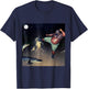 Man Kicking Alligator In Swamp Funny Oddly Meme Humor T-Shirt - T-Shirt | Navy