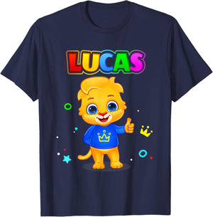 Lucas Classic Pose | Official Lucas & Friends Small T-Shirt - T-Shirt | Navy