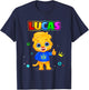 Lucas Classic Pose | Official Lucas & Friends Small T-Shirt - T-Shirt | Navy