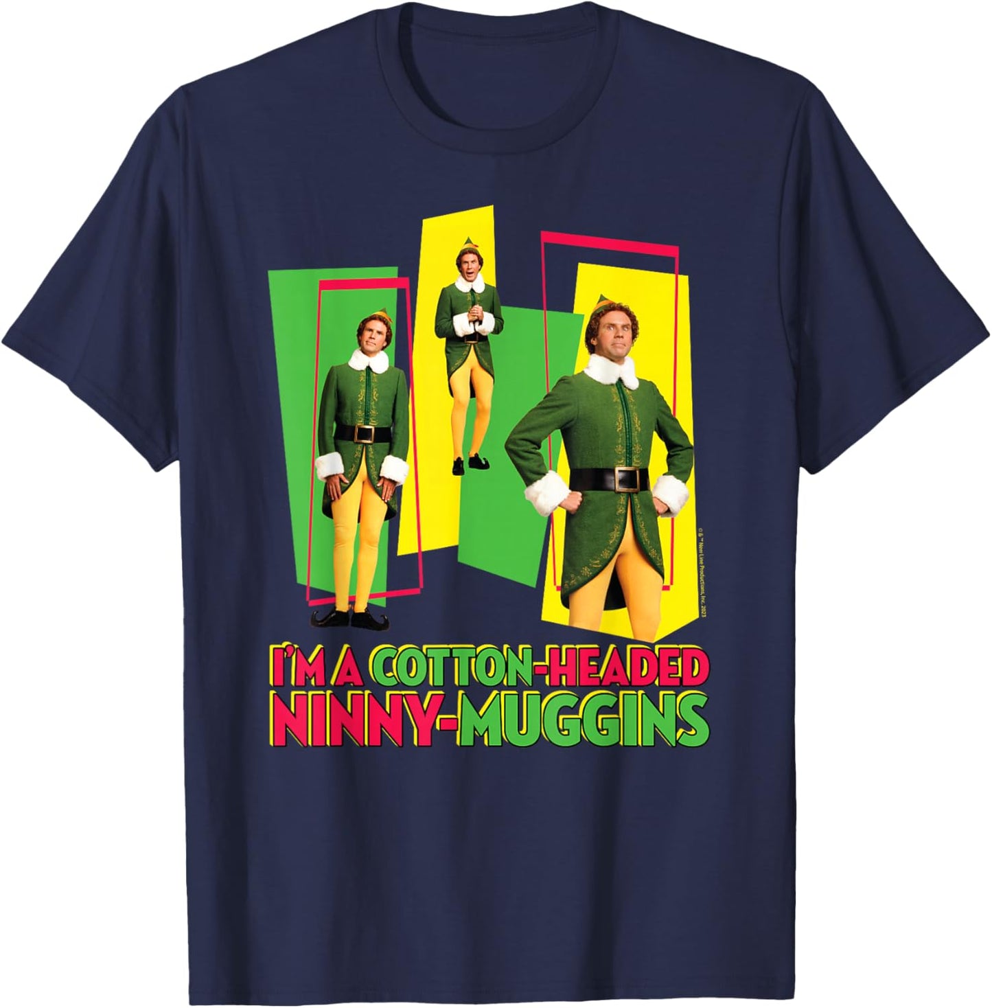Elf - Cotton Headed Ninny Muggins T-Shirt - T-Shirt | Navy