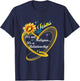 Jesus It's Not A Religion It's A Relationship Sunflower Art T-Shirt - T-Shirt | Navy