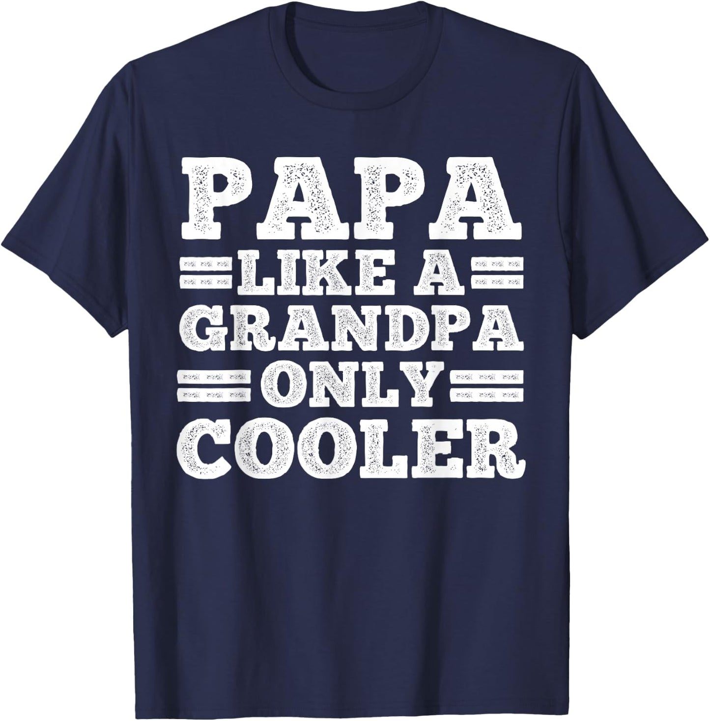 Funny Papa Design For Grandpa Papi Papaw From Grandkids Papa T-Shirt - T-Shirt | Navy