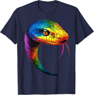 Schlange Python Kobra Mamba Klapperschlange Süße Schlangen T-Shirt - T-Shirt | Navy
