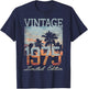 Vintage 1975 Limited Edition 50th Birthday 50 Year Old Gifts T-Shirt - T-Shirt | Navy