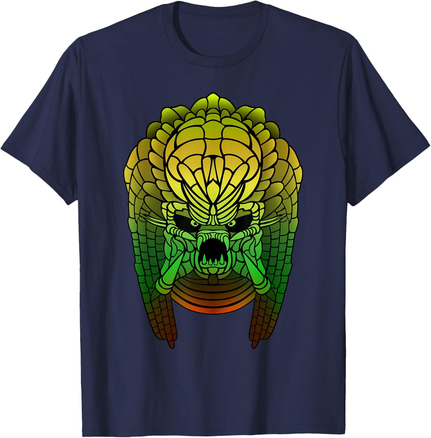 Yautja. Sci-fi monster design. T-Shirt - T-Shirt | Navy