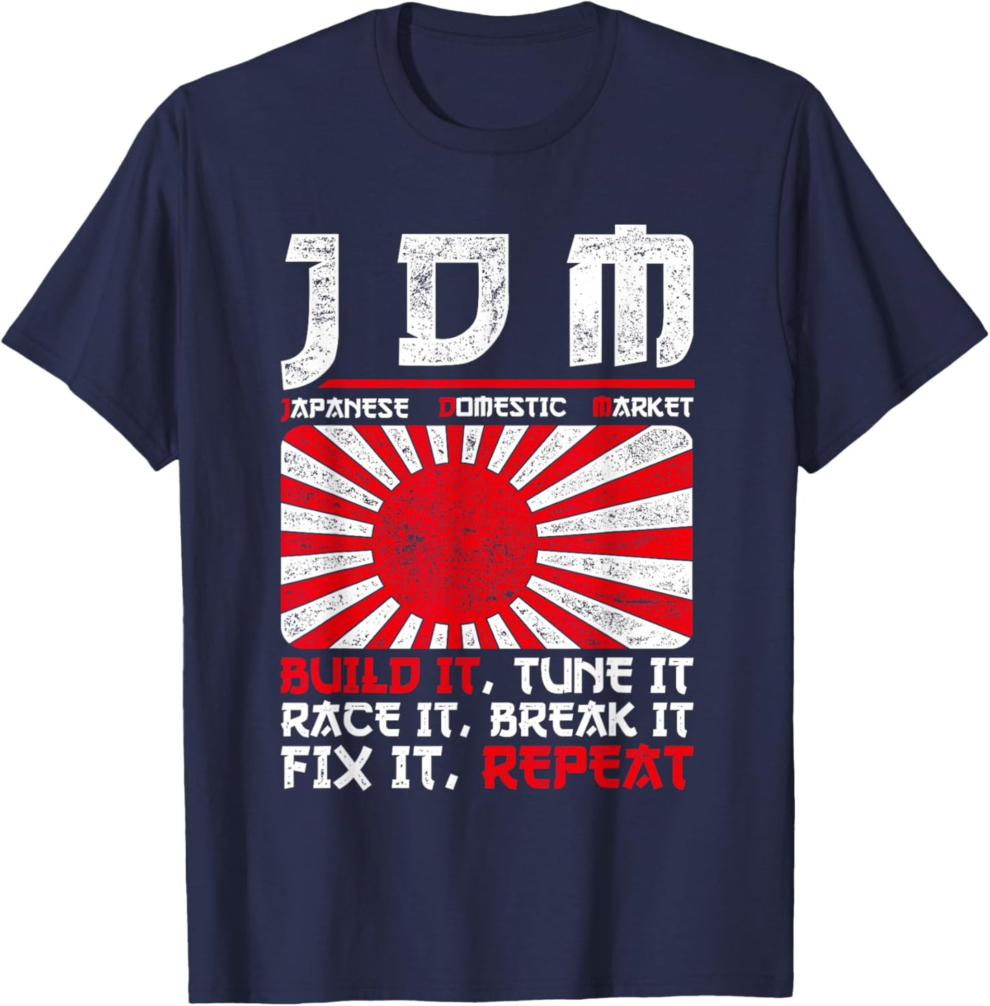 JDM Motorsport Car Tuning Automotive T-Shirt - T-Shirt | Navy
