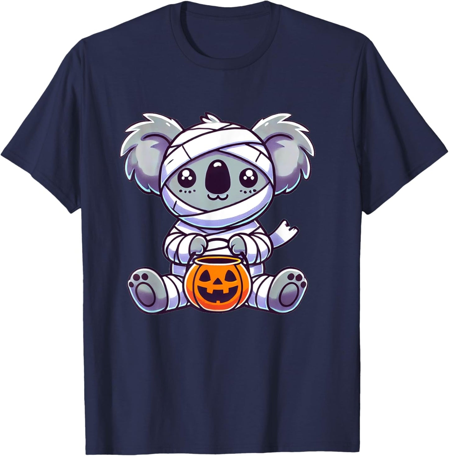 Koala Halloween Mummy Kids Women Men Koala T-Shirt - T-Shirt | Navy