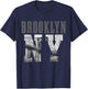 Brooklyn NY NYC New York City Vintage USA America T-Shirt - T-Shirt | Navy