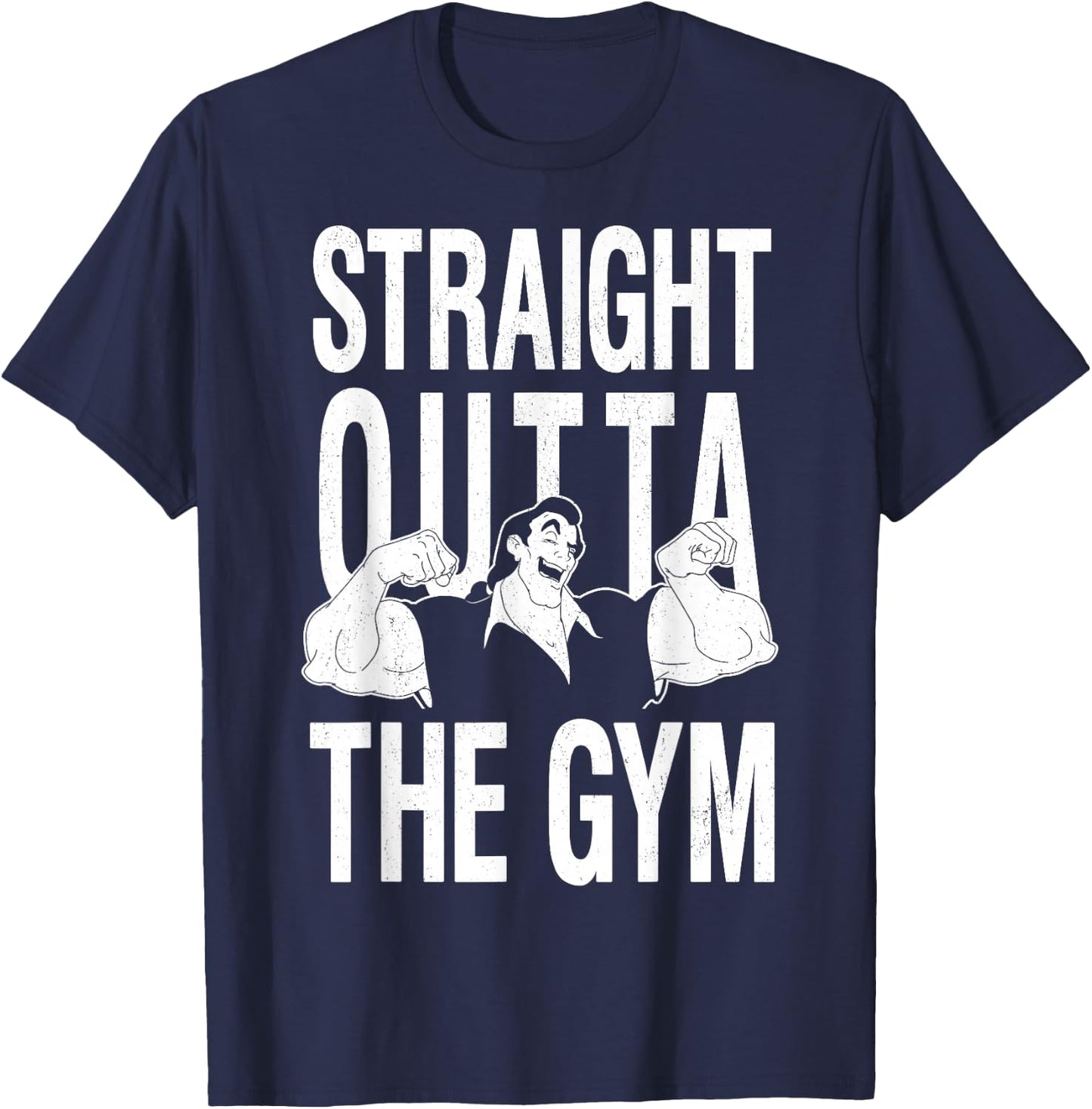 Disney Beauty and the Beast Gaston Straight Outta The Gym T-Shirt - T-Shirt | Navy