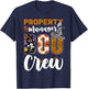 Property Manager Boo Crew Halloween Matching T-Shirt - T-Shirt | Navy