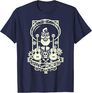 Disney Pixar Coco Ernesto De La Cruz Seize Your Moment Logo T-Shirt - T-Shirt | Navy