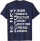 Funny Reading Chinese Is Easy | Cool Asian Text Joke Gift T-Shirt - T-Shirt | Navy