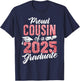 Proud Cousin Of A 2025 Graduate Class of 2025 Graduation T-Shirt - T-Shirt | Navy