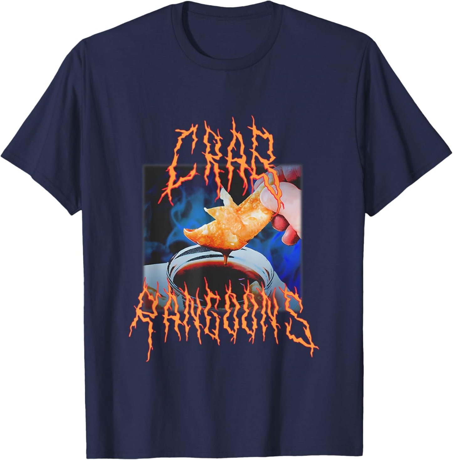 Crab Rangoon Funny Crab Rangoon Lovers T-Shirt - T-Shirt | Navy
