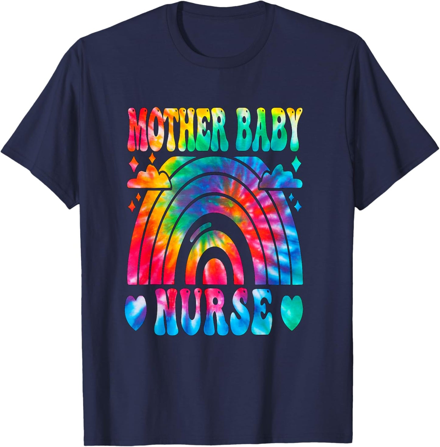 Postpartum Mother Baby Nurse Mom Baby Postpartum Nursing T-Shirt - T-Shirt | Navy
