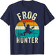 Frog Hunter Funny Vintage Frogs Catcher Kids T-Shirt - T-Shirt | Navy