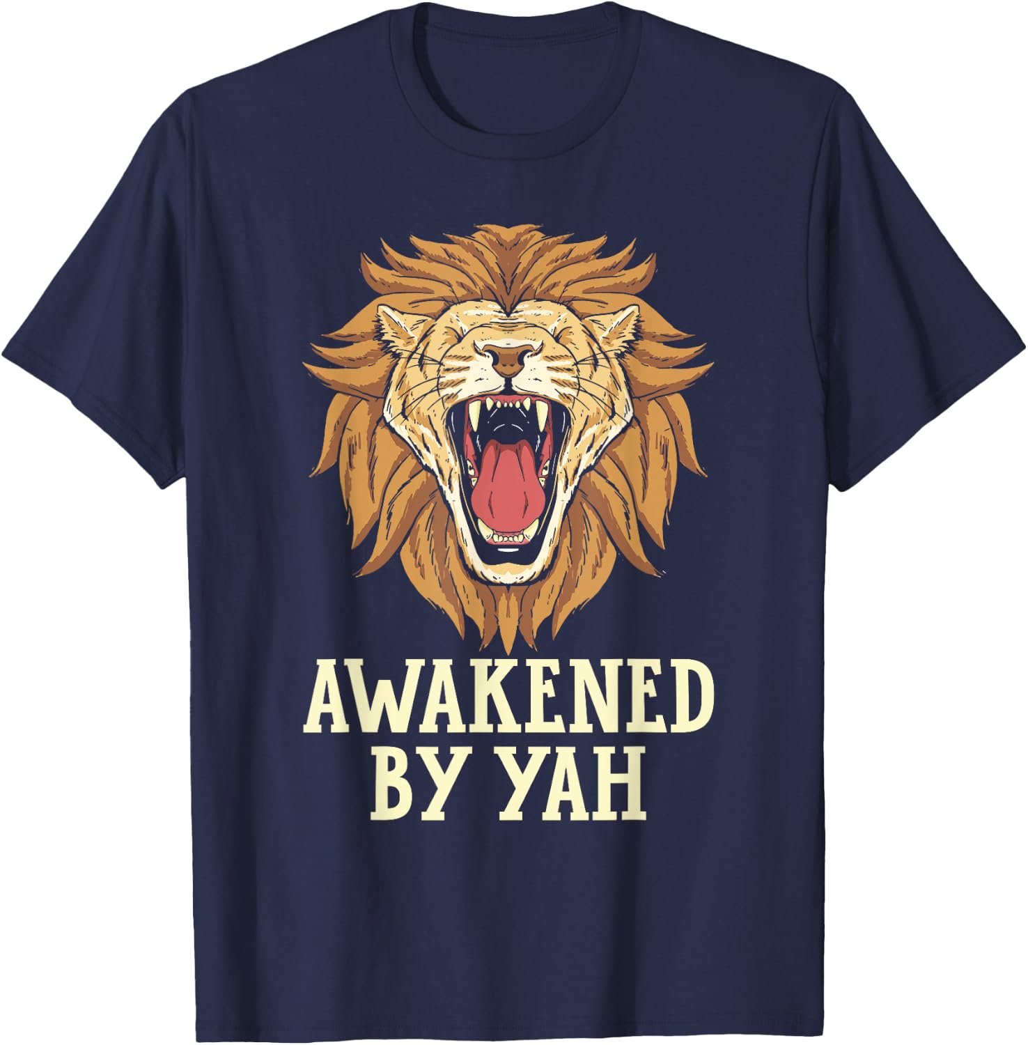 Awakened By Yah Jewish Country Israelite Israel T-Shirt - T-Shirt | Navy