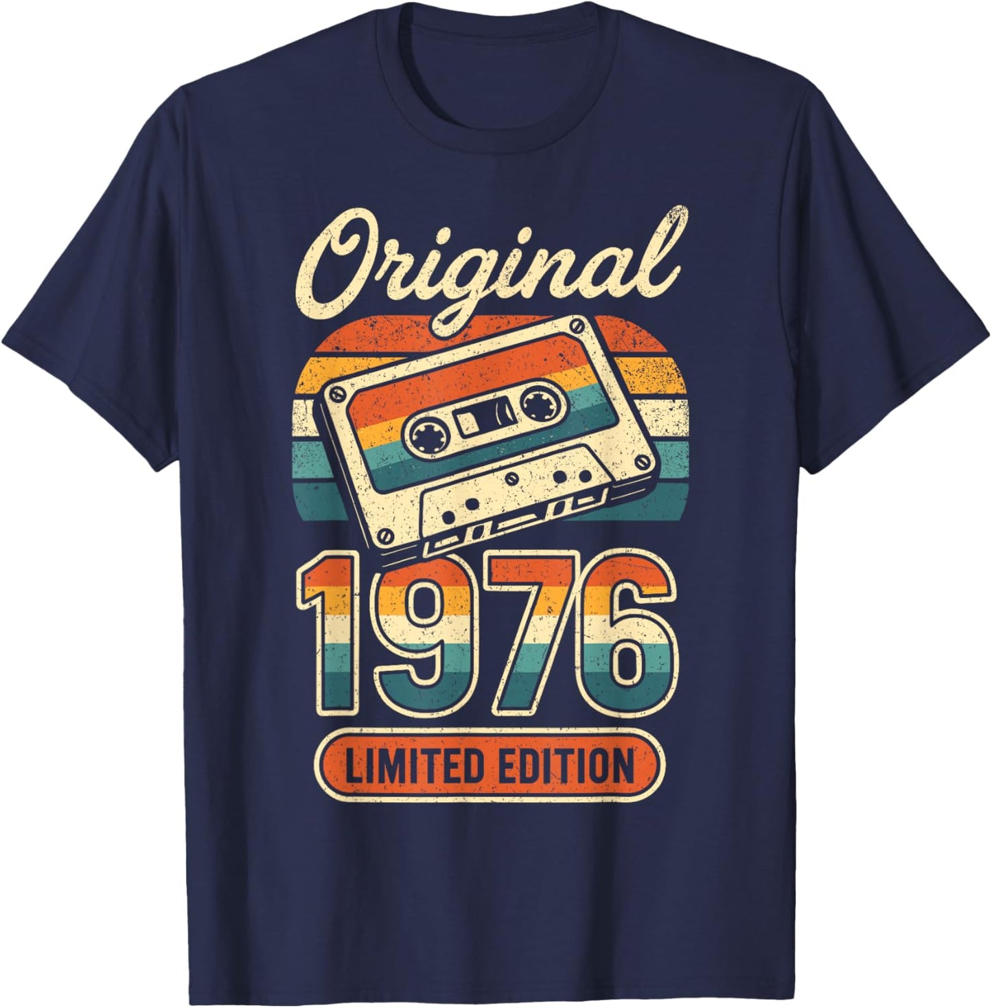50th Birthday Man Woman 50 Years Decoration 1976 Gift Funny T-Shirt - T-Shirt | Navy
