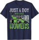 Just a Boy Who Loves Lawn Mowers Toddler Lawn Mowing Lover T-Shirt - T-Shirt | Navy