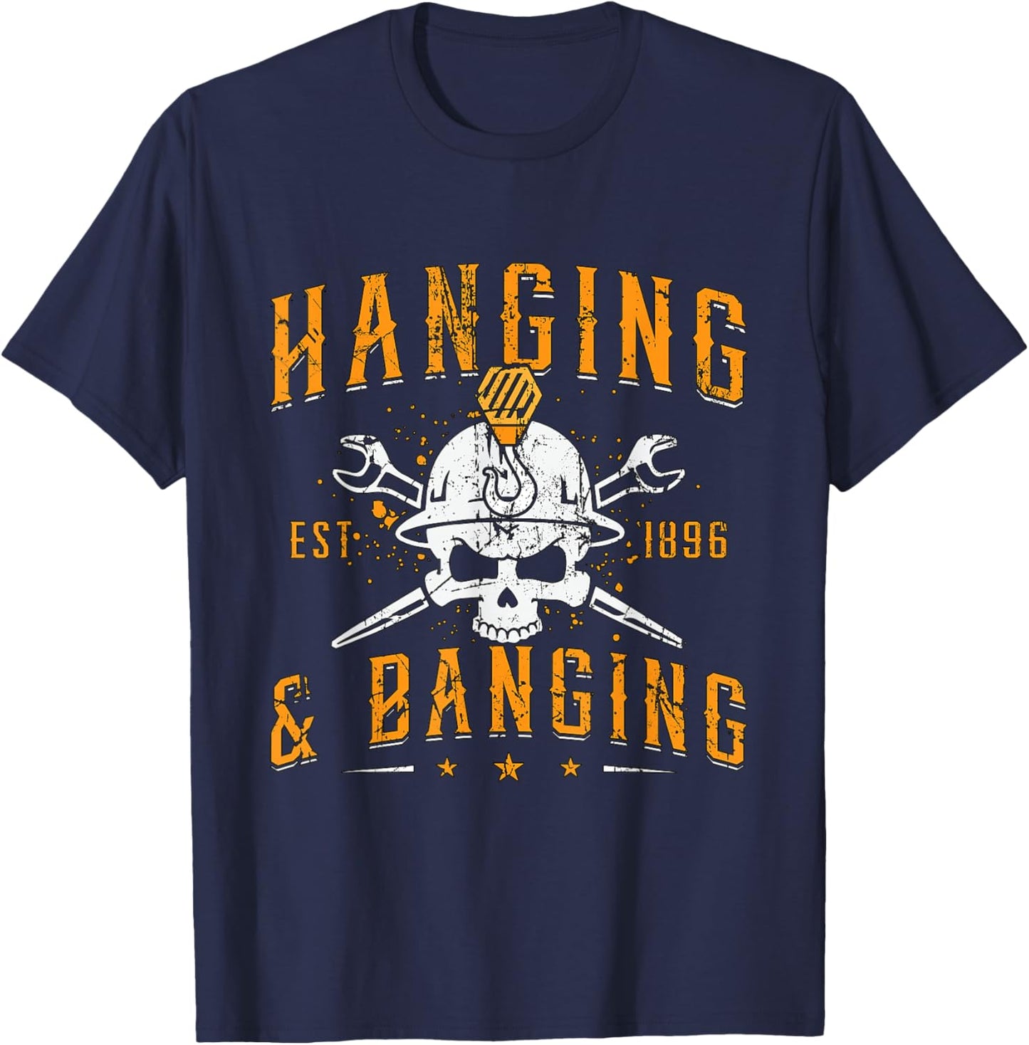 Hanging & Banging Metalworking Blacksmith Power Ironworker T-Shirt - T-Shirt | Navy