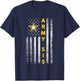Patriotic Army Sister - United States Flag T-Shirt - T-Shirt | Navy
