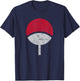 Naruto Shippuden Sasuke Uchiha Symbol Desperate T-Shirt - T-Shirt | Navy