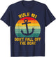 Funny Cruise Shirts - Rule #1 Don't Fall Off The Boat T-Shirt - T-Shirt | Navy