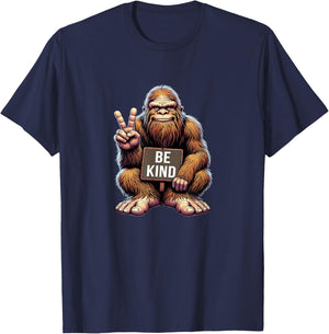 Bigfoot Says Be Kind T-Shirt - T-Shirt | Navy