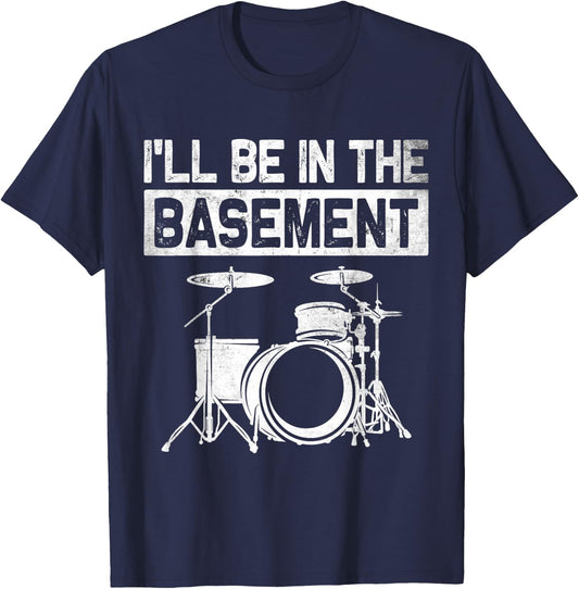 Funny Drummer Art Drum Set Drumming Lovers Women T-Shirt - T-Shirt | Navy