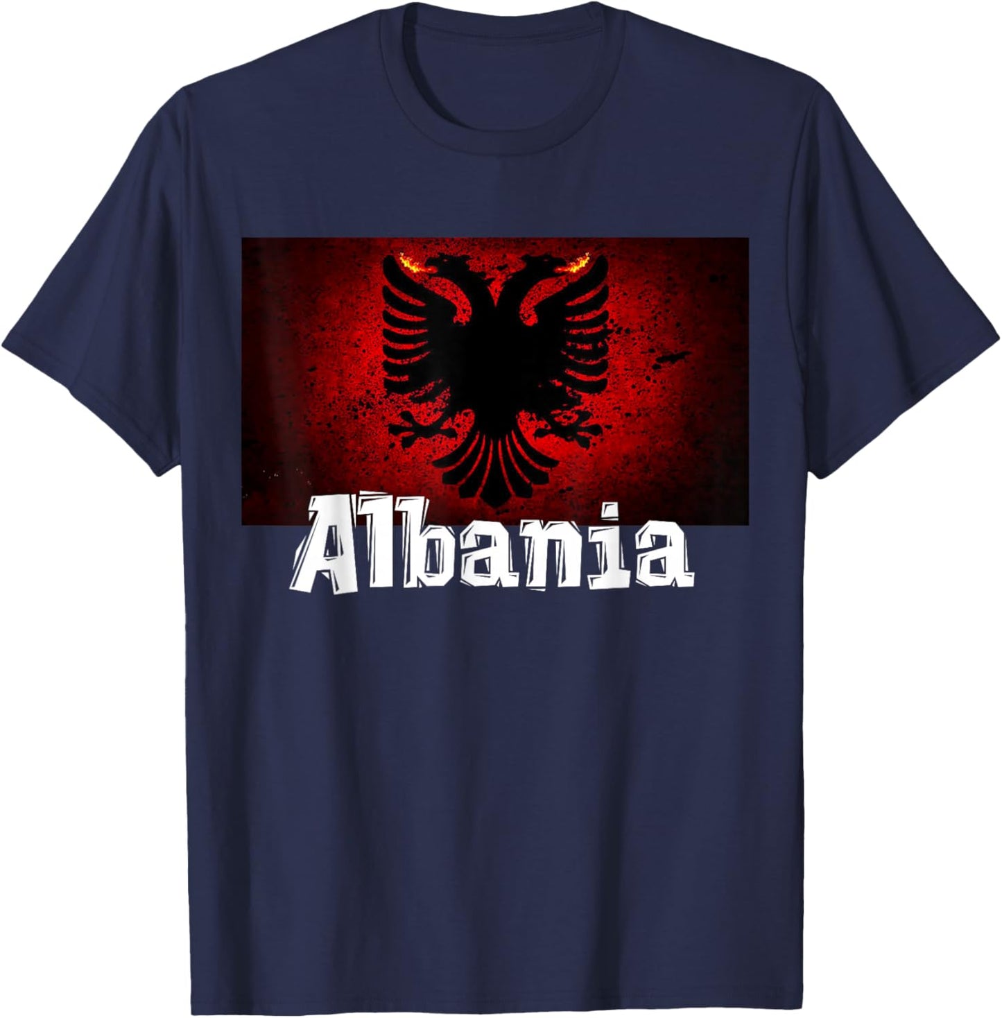 Albanien Flagge , Albanische Karten, Albanien Shirts für Frauen T-Shirt - T-Shirt | Navy