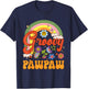 Groovy Pawpaw Hippie Rainbow Father's Day Dad Grandpa Men T-Shirt - T-Shirt | Navy