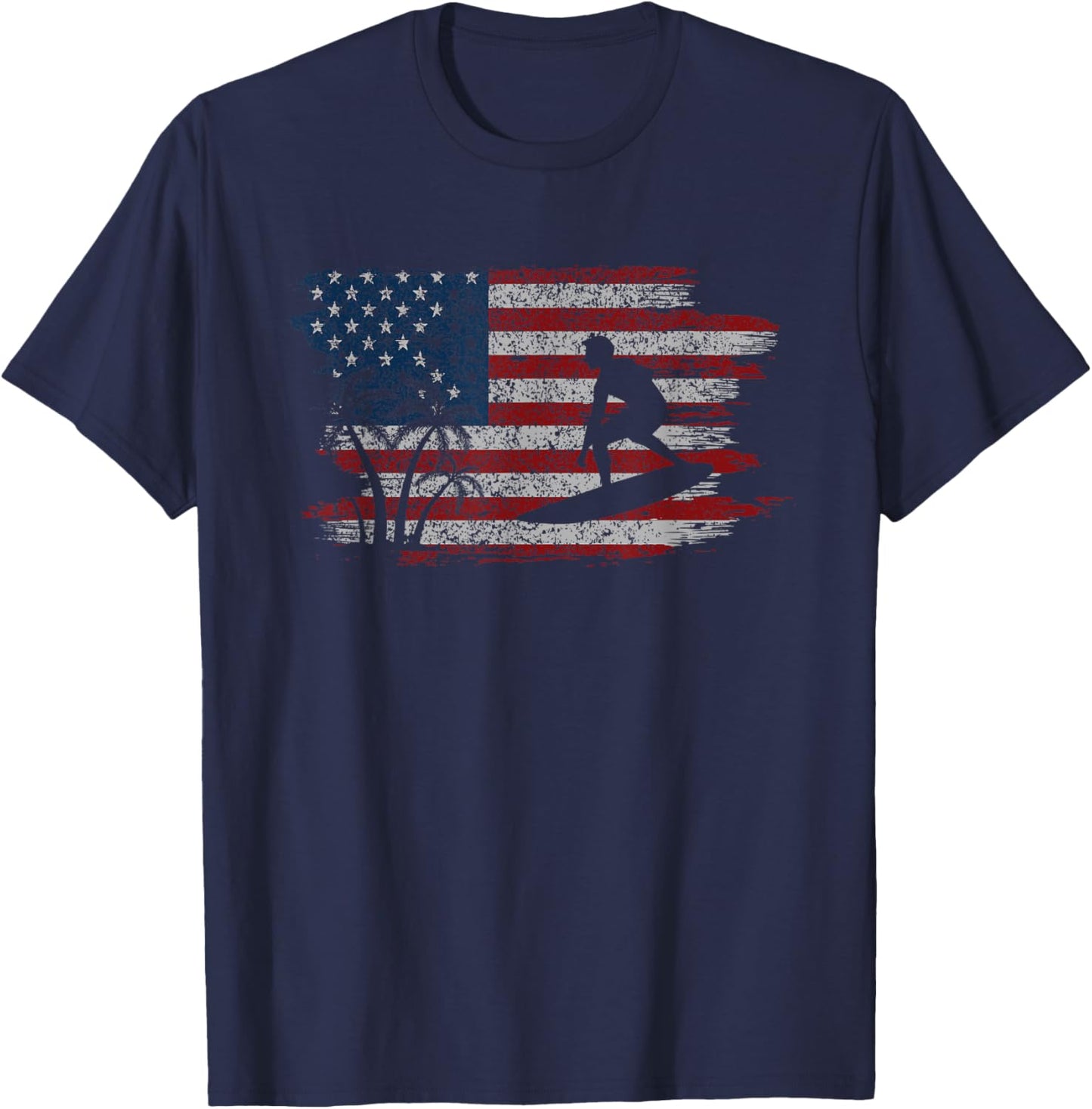 Surfing Surfboard Seascapes Sayings T-Shirt - T-Shirt | Navy