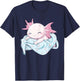 Axolotl Cute Graphic Sleepwear Pyjamas T-Shirt - T-Shirt | Navy