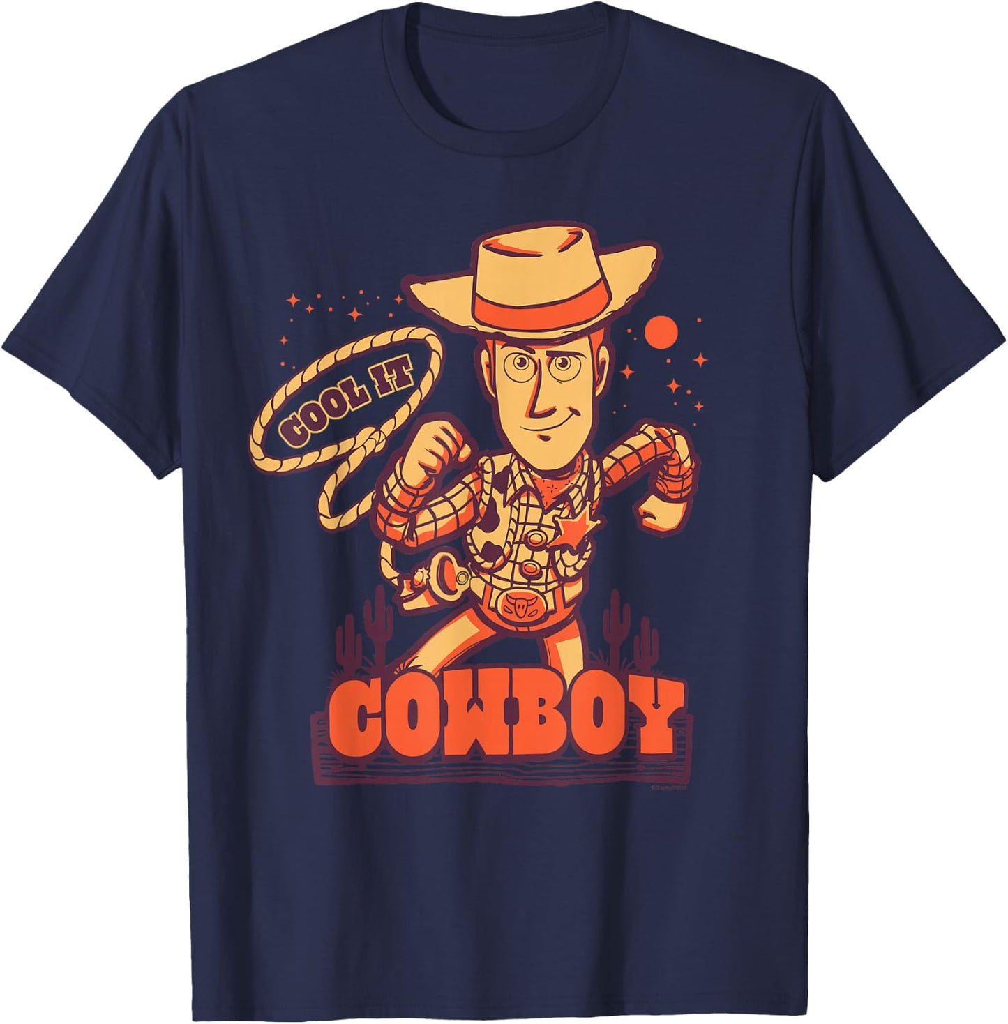 Disney and Pixar's Toy Story Sheriff Woody "Cool it, Cowboy" T-Shirt - T-Shirt | Navy