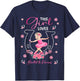 This Girl Loves Ballet And Horses Ballerina Horseshoe T-Shirt - T-Shirt | Navy